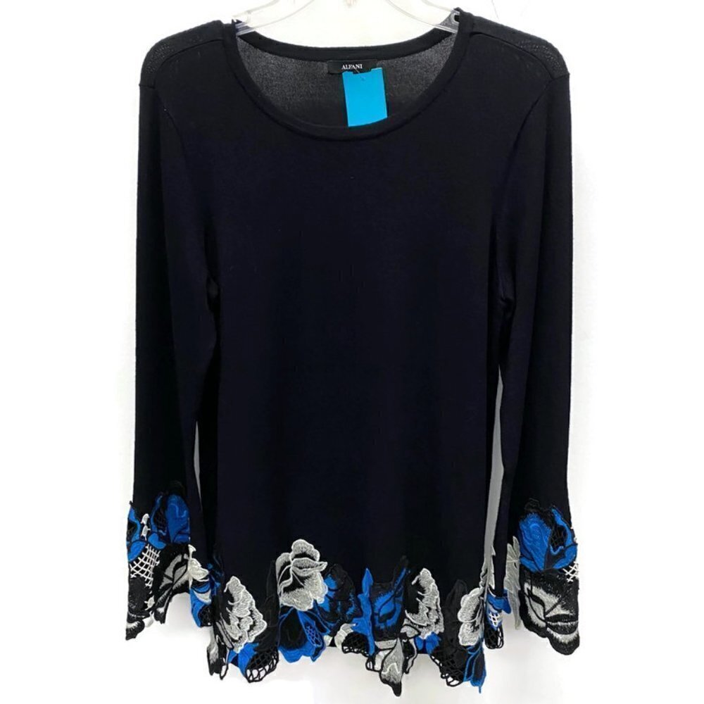 Alfani Embroidered Sweater